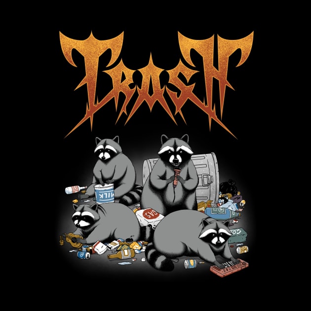 Trash Metal Raccoons by pigboom