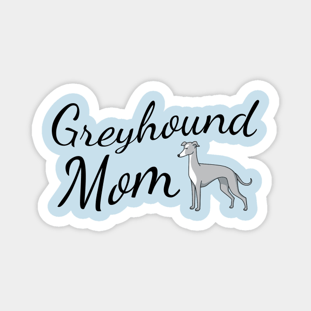 Greyhound Mom Magnet by tribbledesign