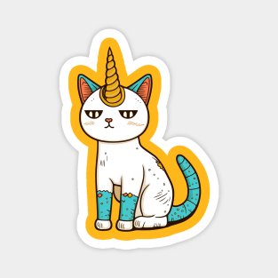 The Unique, Awesome and Magic Unicorn Cat Magnet