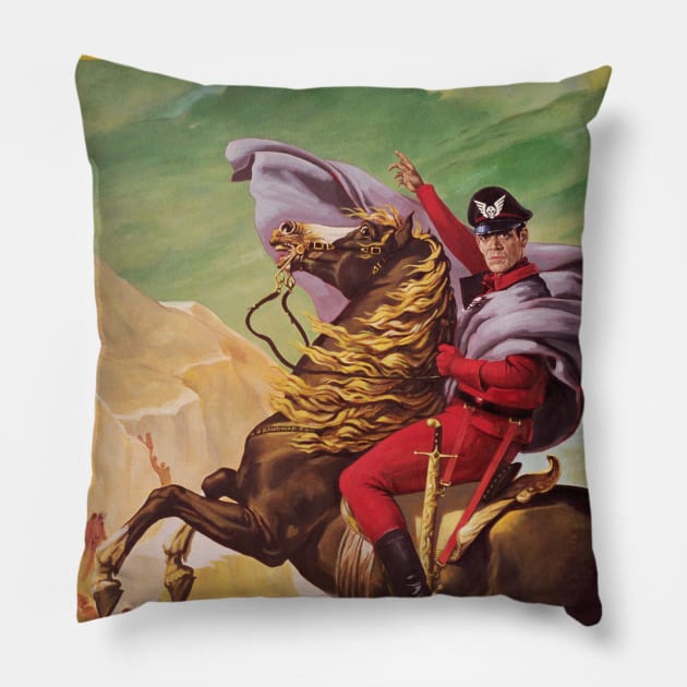 M. Bison Crossing the Alps Pillow by randwar