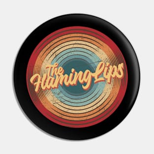 the flaming lips vintage circle Pin