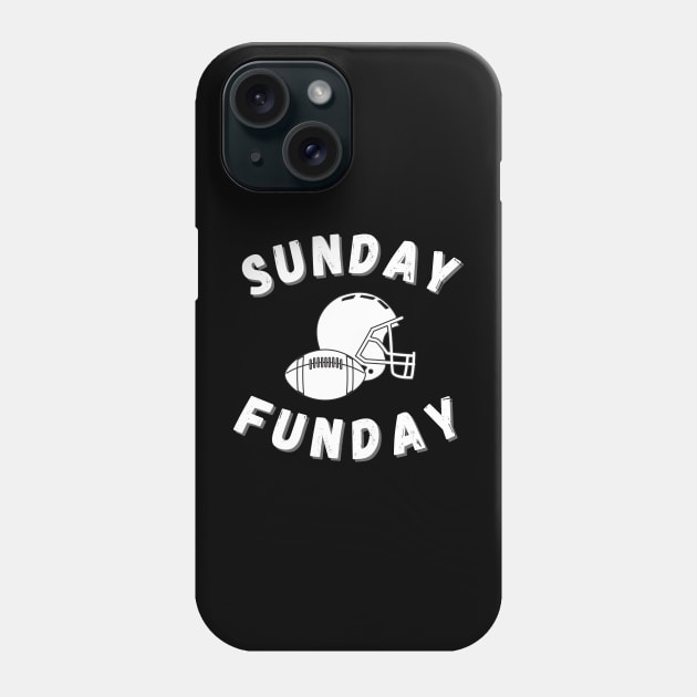 Sunday Funday t-shirt, Womens  and menFootball Sweatshirt, Football Sweatshirts for Women, Cute Football Shirts, Sunday Funday Shirt Game Day Top Phone Case by flooky