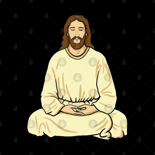 Meditating Jesus by isstgeschichte