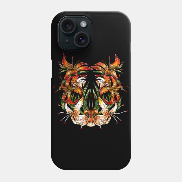 Tiger Lilies Phone Case by stevenlefcourt