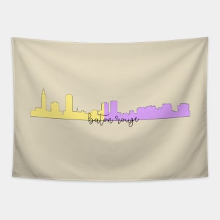 Baton Rouge Skyline Two Toned Tapestry