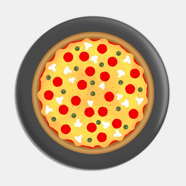 Cool fun pizza pepperoni mushroom Pin by PLdesign
