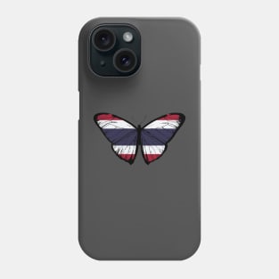 Vintage Thailand Butterfly Moth | Thailand Independence Stand with Thailand Phone Case