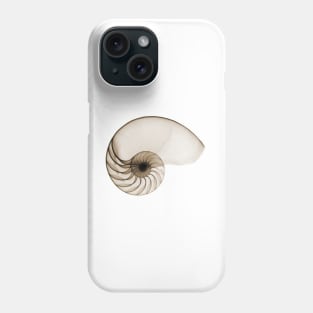 Sepia Seashell Phone Case