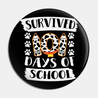 Survived 101 Days of School Last Day Of School Gift For Students Teachers Pin