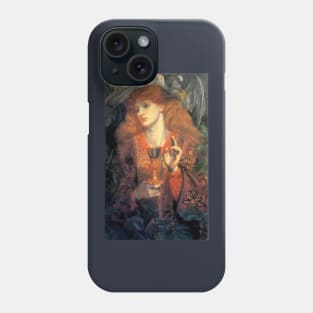 The Damsel of the Holy Grail - Dante Gabriel Rossetti Phone Case