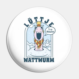 Lüttje Lugworm Christmas Edition Pin