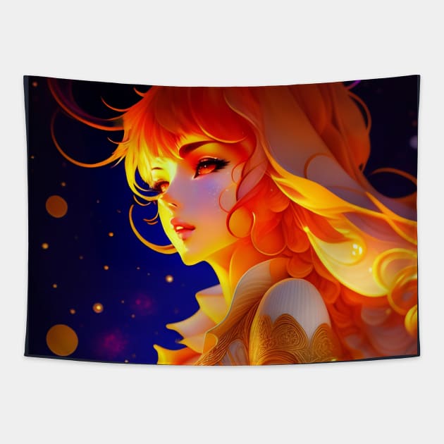 girl sunshine Tapestry by mis_lemona