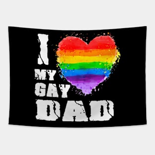 I Love My Gay Dad LGBT Tapestry