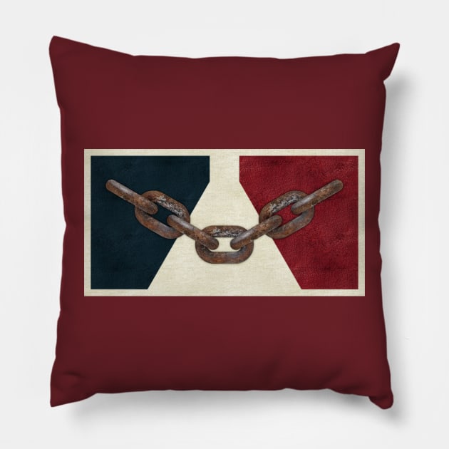 Black Country Flag Pillow by Ricardo77