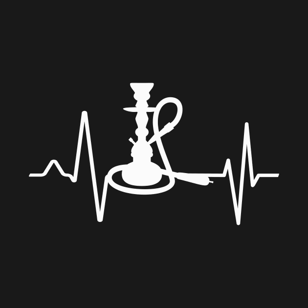 Shisha Hookah Heartbeat Heart Rate EKG Lounge by Foxxy Merch