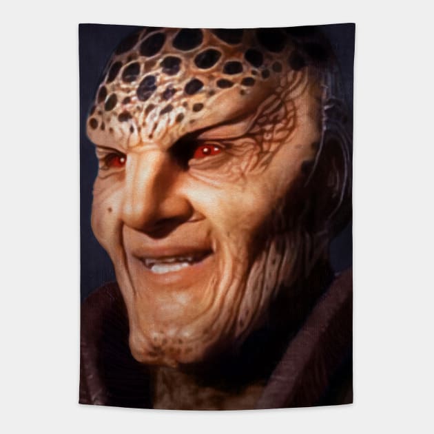 G'Kar Painted Portrait Version 2 Tapestry by OrionLodubyal