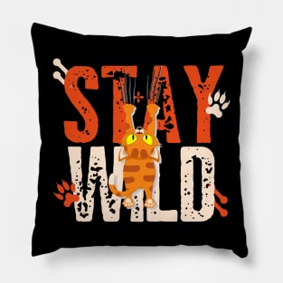 Embracing the Wild Side with a Smile Pillow