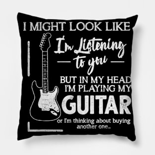 Playing my guitar Pillow