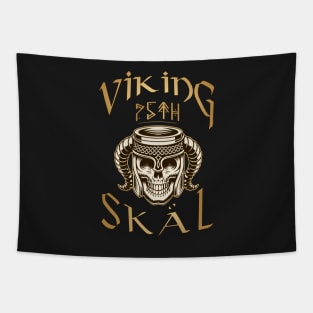 Viking-Skål: 75th Birthday Celebration for a Viking Warrior - Gift Idea Tapestry