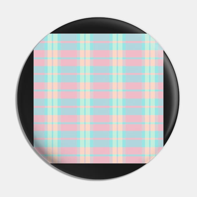 Pastel Aesthetic Daviana 1 Hand Drawn Textured Plaid Pattern Pin by GenAumonier