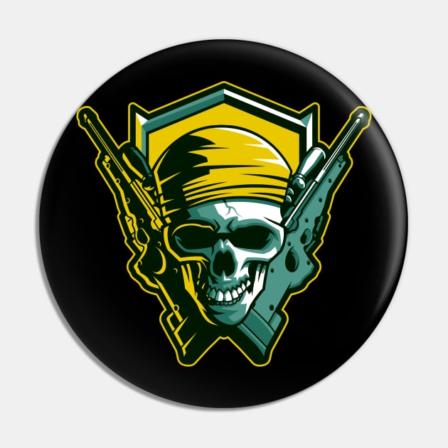 Sniper Skull Pin by Aim For The Face