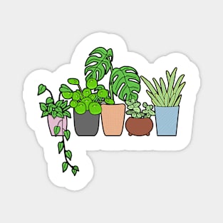 Urban Jungle Plants 1 Magnet