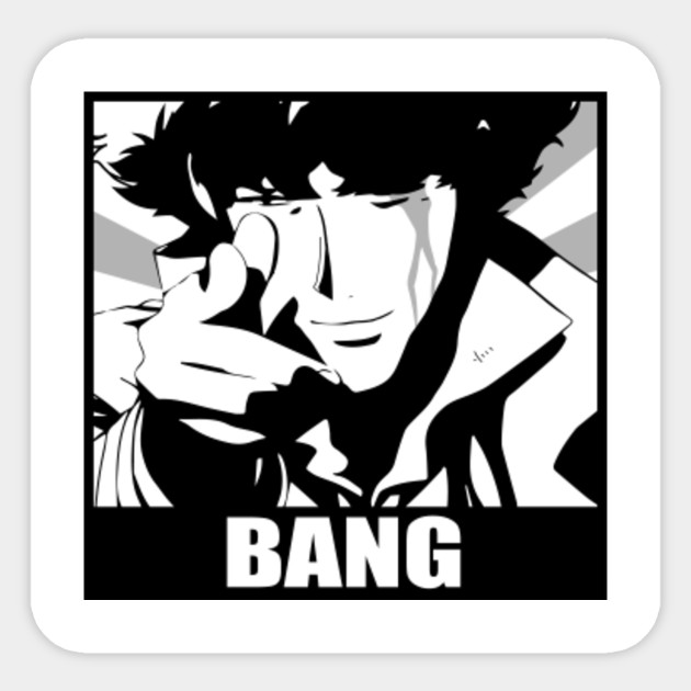 Obey Cowboy Bebop Bang Cowboy Bebop Sticker Teepublic