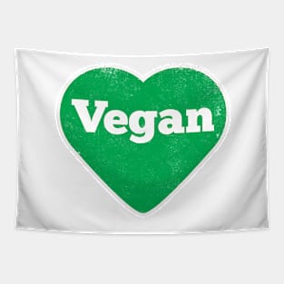 Vegan Heart - Distressed Tapestry