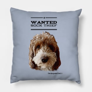 Cockapoo / Doodle Dog Sock Thief Pillow