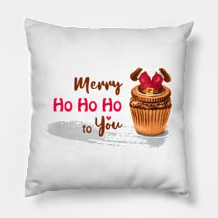 Christmas Santa Claus Cupcake Pillow