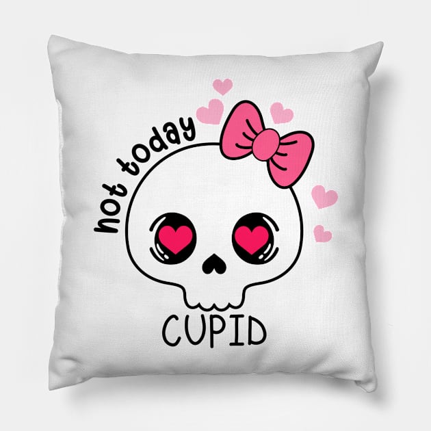 Valentine's Day - Not Today Cupid Pillow by jasminemayer