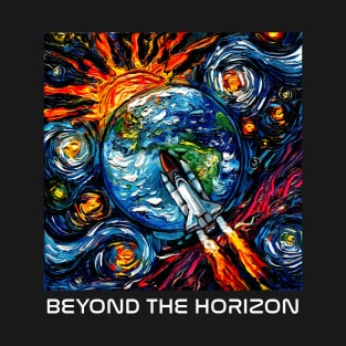 Beyond The Horizon (white type) T-Shirt