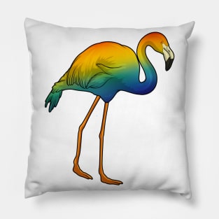 Flamingo Rainbow Pillow