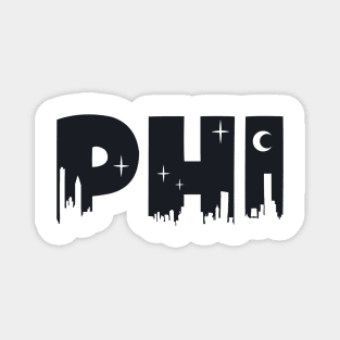 Phi Cityscape Letters Magnet