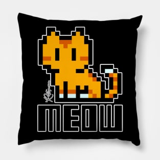 Just Meow saying Hello Pillow