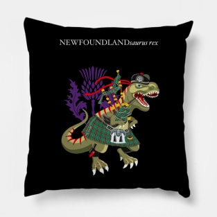 Clanosaurus Rex NEWFOUNDLANDsaurus rex Plaid Newfoundland  Scotland Ireland Family Tartan Pillow