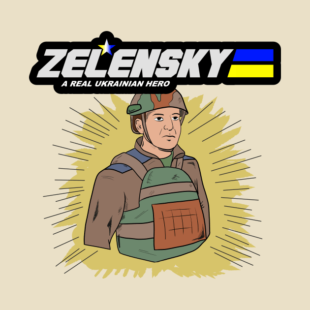 Zelensky Ukraine Hero by Smagnaferous