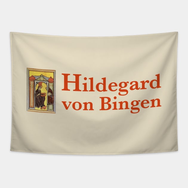 Hildegard von Bingen - Vision and Name Test Design Tapestry by softbluehum