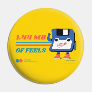 Retro Floppy Disk - 1.44 MB of Feels! Pin