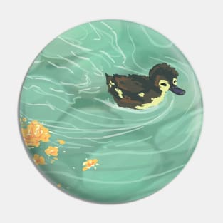 Swimming Duckling Pin