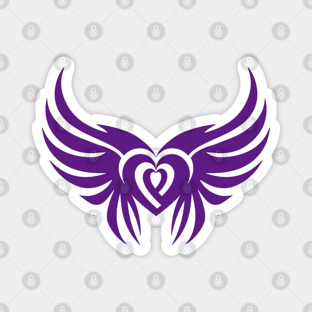 Heart Wings Magnet by The Image Wizard