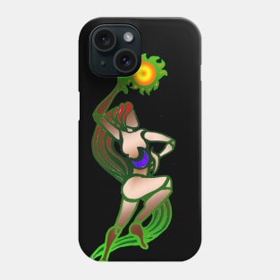 Goddess with sun and moon Phone Case