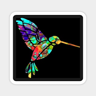 "Artsy Hummingbird" Magnet