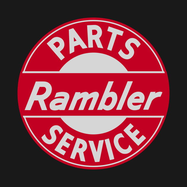 Rambler parts and service vintage sign by Hit the Road Designs