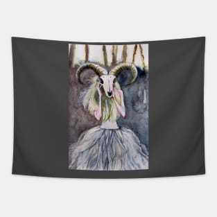 Goat skull Tapestry