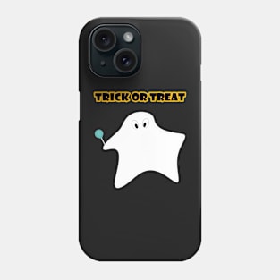 Trick or treat - Halloween, ghost, candy, lollipop. Phone Case