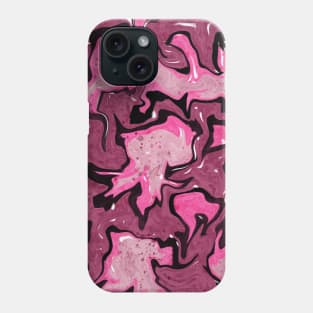 Hot pink camouflage pattern Phone Case