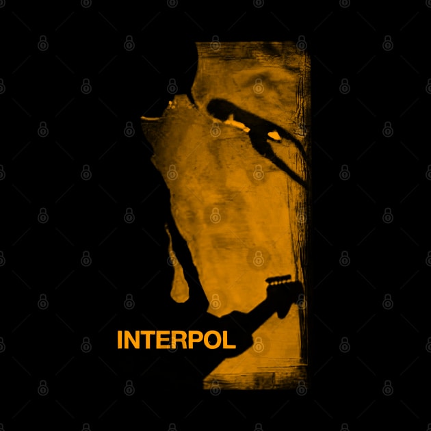 Interpol || Orange Retro Fan Art Design by Roy Pogung