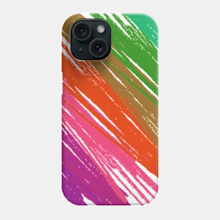 Colorful stripes - orange and pink Phone Case