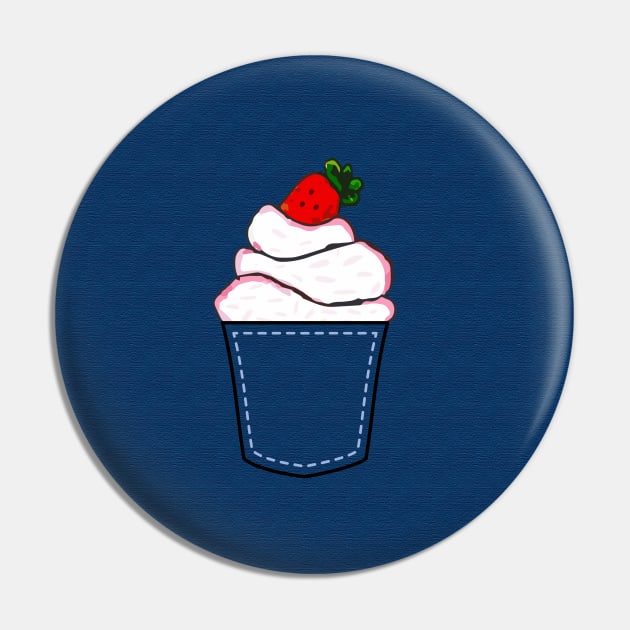 Cupcake in Pocket Pin by Tilila